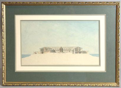 Louis Urbain GOUNOD (1807-1850)
Projet d'architecture
Aquarelle....