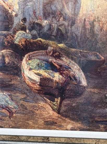 Félix ZIEM (1821-1911) 
Vue d'un port en...