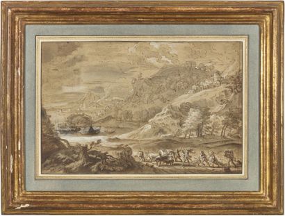 Attribué à Michel CORNEILLE (1642-1708)
L'attaque...