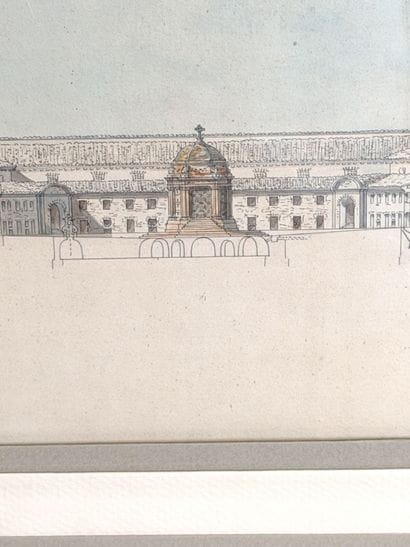 Louis Urbain GOUNOD (1807-1850)
Projet d'architecture
Aquarelle....