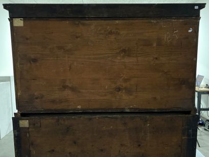 Cabinet made of ebony and blackened wood,...