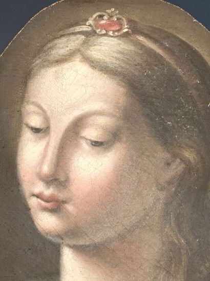 French School, c. 1800
Bust of a woman wearing...
