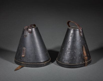 Deux boîtes de transport pour casque à pointe...