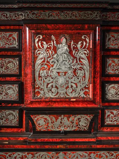 Cabinet made of ebony and blackened wood,...