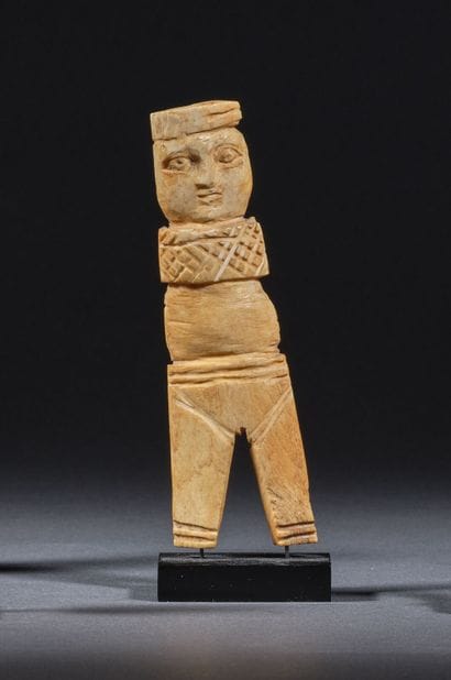 Stylized anthropomorphic figurine. 
Bovine...