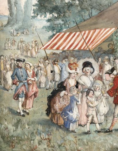 Gustave DELOYE (1838-1899)
Comédie italienne...