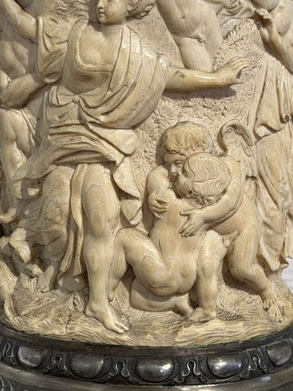 Oval-bodied ivory (Elephantidae spp.*) tankard...