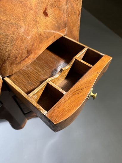 Rosewood dressing table with three hinged...