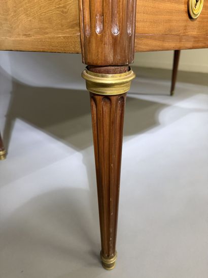 Mahogany cylinder-style secretary desk (on...