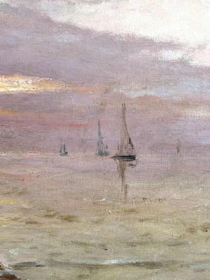 Émile MAILLARD (1846–1926)
Seascape at Sunset
Oil...