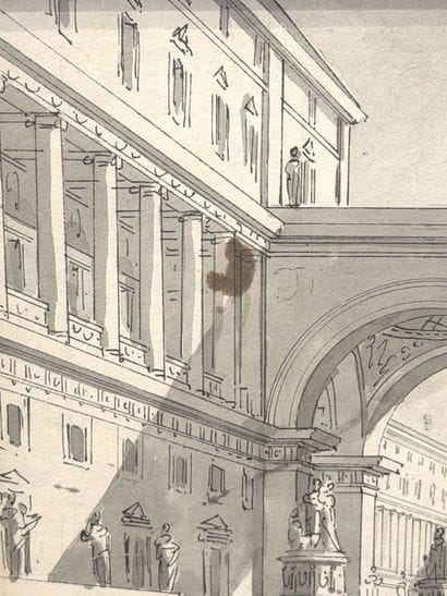 École italienne néo-classique
Vue d'un palais...