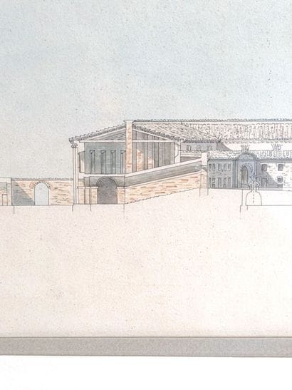 Louis Urbain GOUNOD (1807-1850)
Projet d'architecture
Aquarelle....