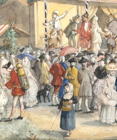 Gustave DELOYE (1838-1899)
Comédie italienne...