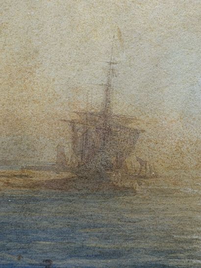 Félix ZIEM (1821-1911) 
Vue d'un port en...