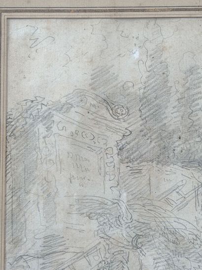 Attribué à Hubert ROBERT (1733-1808)
Homme...