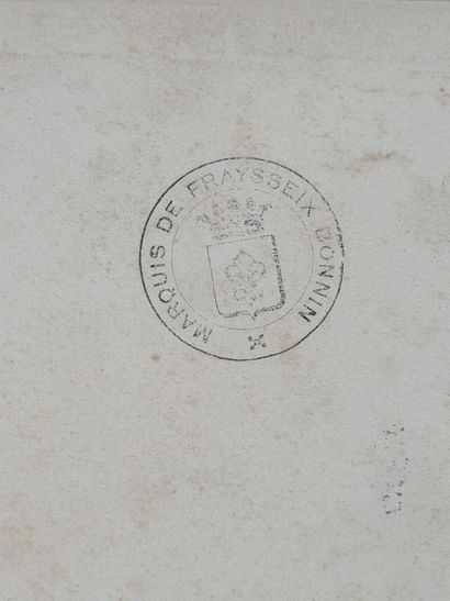 Antonin BONNIN DE FRAYSSEIX, marquis de Fraysseix...