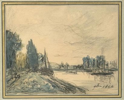 Johan-Barthold JONGKIND (1819–1891) 
Boats...