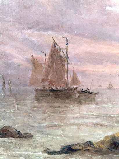 Émile MAILLARD (1846–1926)
Seascape at Sunset
Oil...