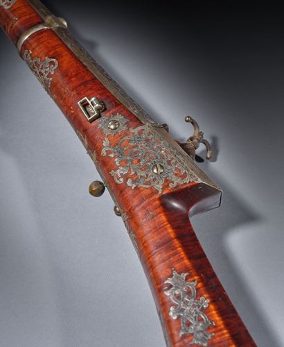 Fusil Ottoman « Tufek ». Canon à pans richement...