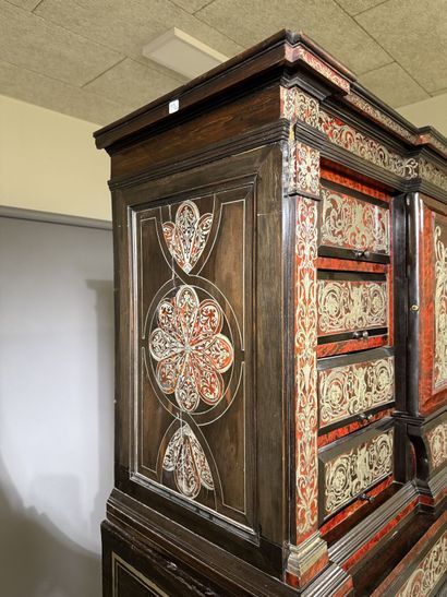 Cabinet made of ebony and blackened wood,...