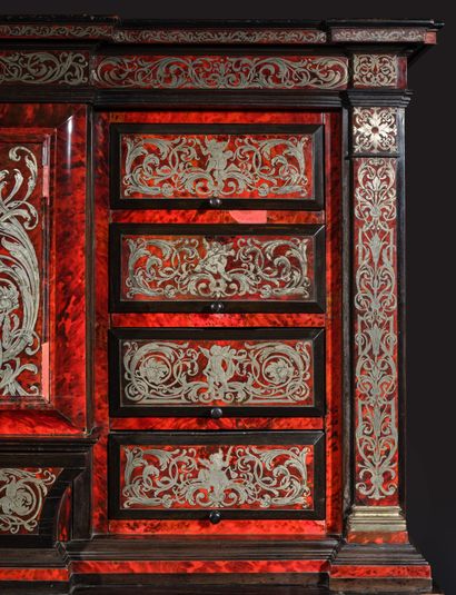 Cabinet made of ebony and blackened wood,...