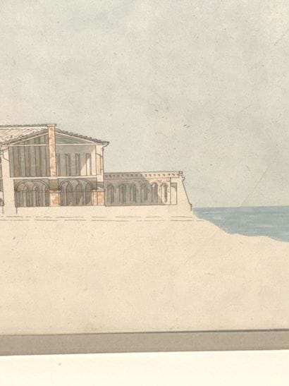 Louis Urbain GOUNOD (1807-1850)
Projet d'architecture
Aquarelle....