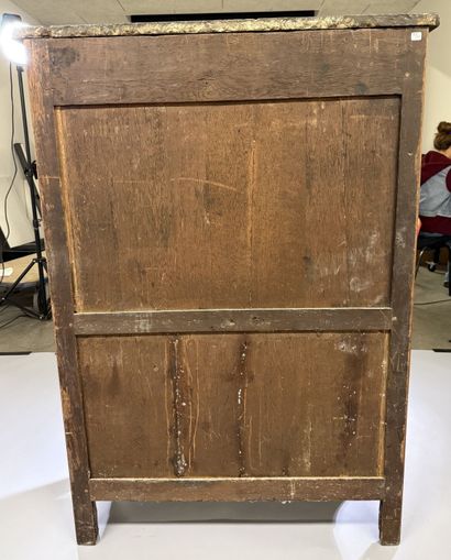 A drop-top secretary desk in marquetry and...