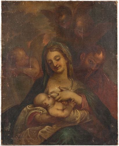 18th-Century Italian School 
Virgin and Child...