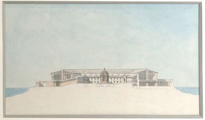 Louis Urbain GOUNOD (1807-1850)
Projet d'architecture
Aquarelle....