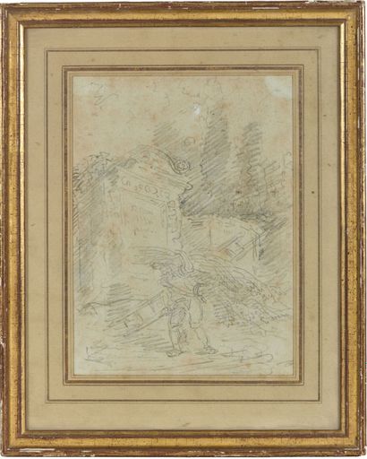 Attribué à Hubert ROBERT (1733-1808)
Homme...