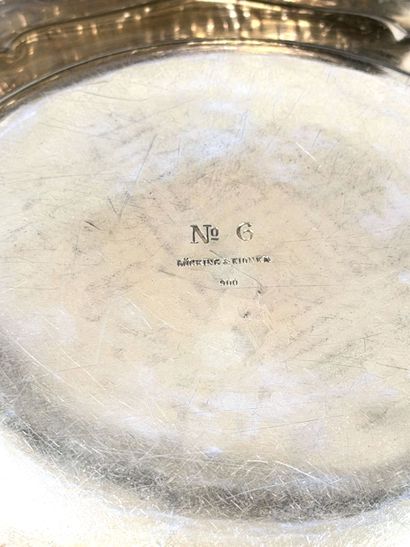 Set of twenty-four multi-lobed vermeil plates...