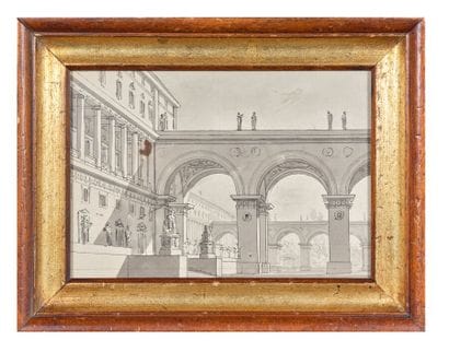 École italienne néo-classique
Vue d'un palais...