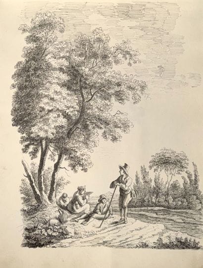 Album Amicorum comprenant environ 45 dessins...