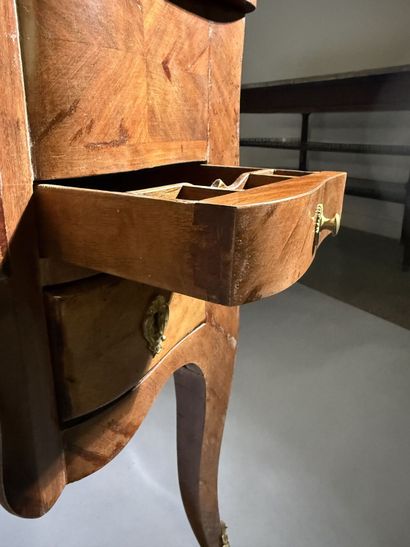 Rosewood dressing table with three hinged...