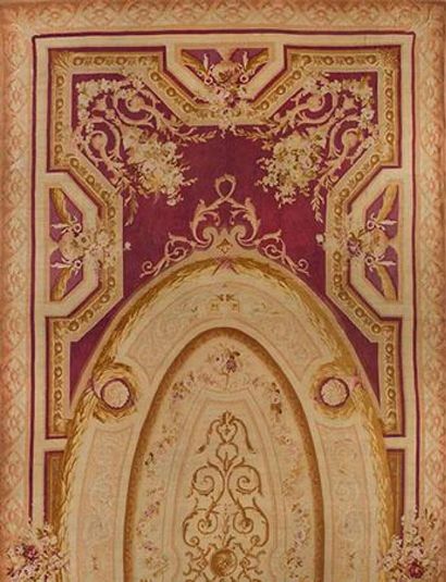Tapis d'Aubusson, XIXe siècle, époque Napoléon...