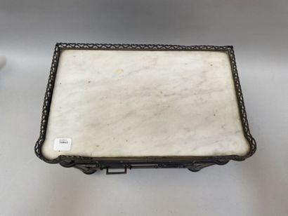Mahogany doll’s or master’s chest with three...