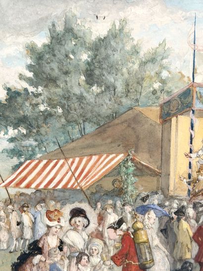 Gustave DELOYE (1838-1899)
Comédie italienne...