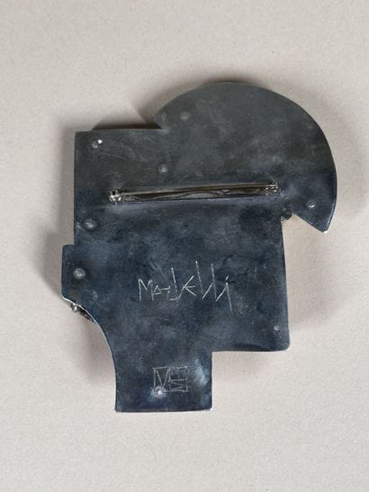 MORBELLI 
Importante broche sculpture figurant...