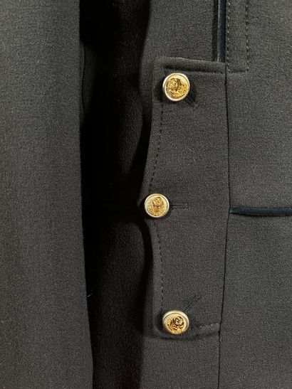 DOLCE GABBANA 
Caban officier en crêpe de...