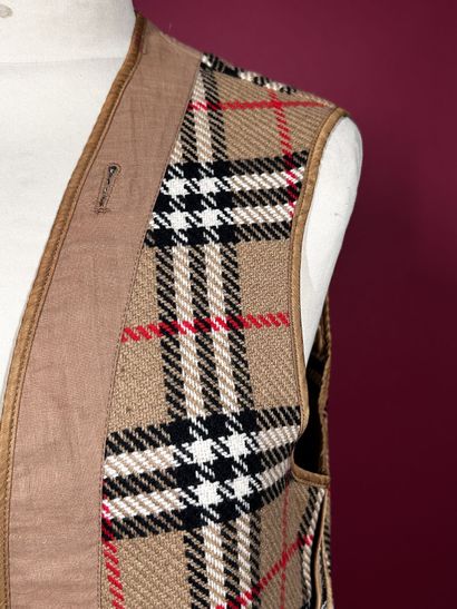 BURBERRYS' 
Doublure de manteau en lainage...
