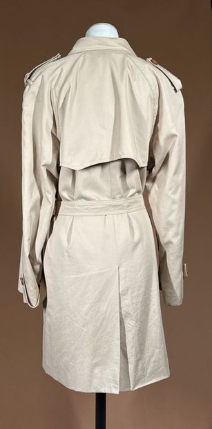 CÉLINE 
Trench coat en gabardine beigei,...