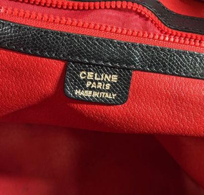 CÉLINE
Sac en cuir grainé noir, fermeture...
