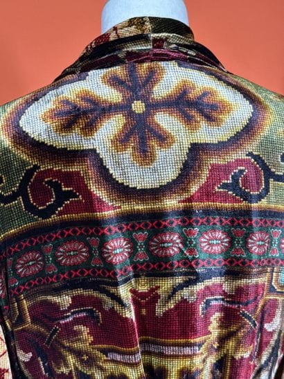 ETRO
Robe longue en velours imprimé de rayure...