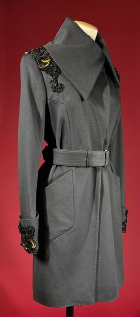MATTHEW WILLIAMSON
Manteau 7/8 en drap ardoise,...
