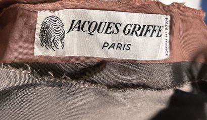 JACQUES GRIFFE Haute couture 
Robe en satin...