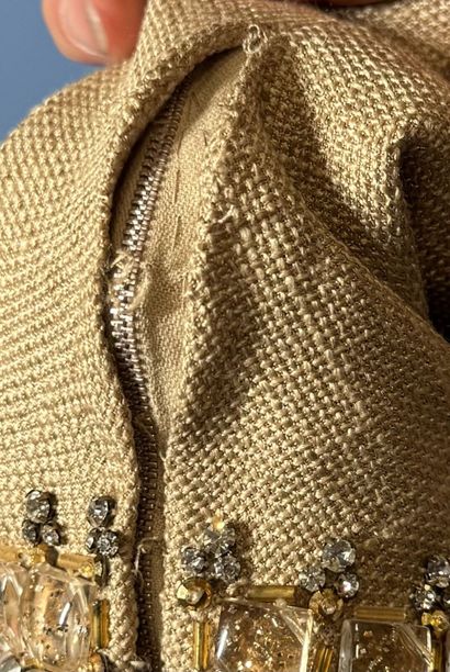 MOLYNEUX 
Robe longue façon toile de jute...