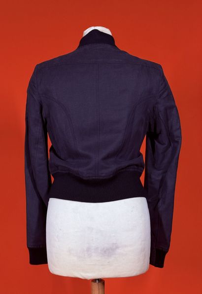 ANN DEMEULEMEESTER 
Blouson en coton mélangé...