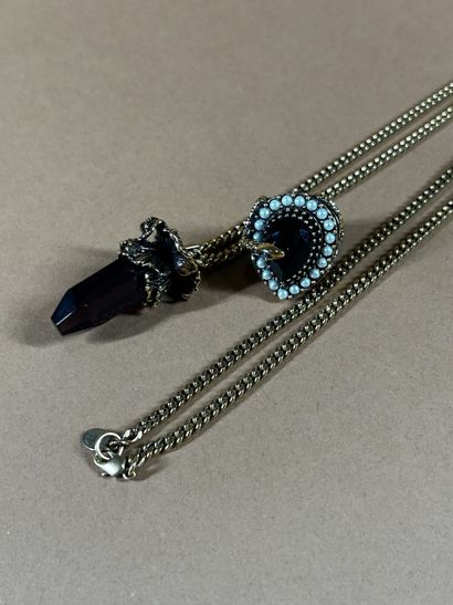 ALEXANDER McQUEEN 
Lot composé d'une bague...