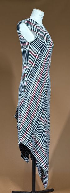 PORTS 1961 
Robe longue stretch imprimé tartan...
