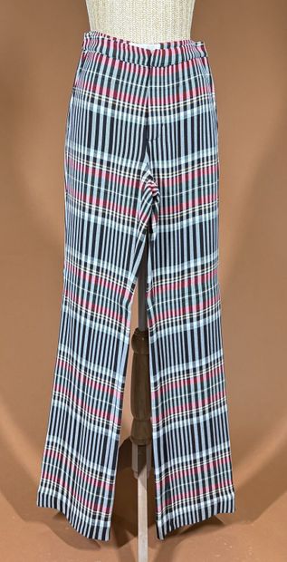 PORTS 1961 
Robe longue stretch imprimé tartan...